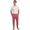 imageJockey Mens Loungewear Lightweight Cotton Blend Fleece JoggerMalibu Red