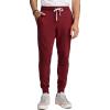 imageJockey Mens Loungewear Lightweight Cotton Blend Fleece JoggerDeep Cranberry