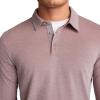 imageJockey Mens Activewear EVERACTIVE Long Sleeve Tech Pique PoloAutumn Heather