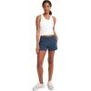 imageJockey Womens Activewear EVERACTIVE Mesh Lined Crop Tank with Builtin BraBright White