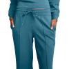 imageJockey Womens Activewear EVERACTIVE Pintuck PantCurious Teal