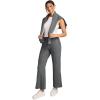 imageJockey Womens Activewear EVERACTIVE Pintuck PantSlate Heather