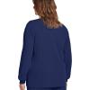 imageJockey Womens Scrubs Womens Classic Round Neckline Snap Scrub JacketNew Navy