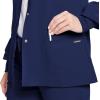 imageJockey Womens Scrubs Womens Classic Round Neckline Snap Scrub JacketNew Navy