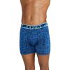 imageJockey Mens Underwear Active Microfiber 5quot Boxer BriefStippled Blue Waves