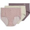 imageJockey Womens Underwear Supersoft Brief  3 PackPurple Haze Floral WishSandy ShimmerTwilight Sands