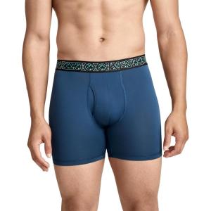 imageJockey Mens Underwear Active Microfiber 5quot Boxer BriefNocturne Blue