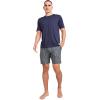 imageJockey Mens Sleepwear Ultra Soft Cooling Sleep ShortFair Stripe Heather