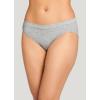 imageJockey Womens Underwear Cotton Stretch BikiniGrey Heather
