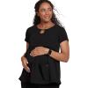 imageJockey Womens Scrubs Womens Empire Waist Maternity Scrub TopBlack