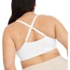 imageJockey Womens Bra Seamfree Light Lift BraletteWhite
