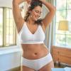imageJockey Womens Bra Seamfree Light Lift BraletteWhite