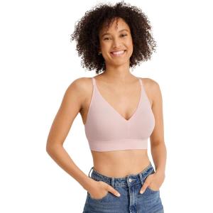imageJockey Womens Bra Seamfree Light Lift BralettePink Mist