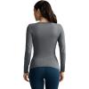 imageJockey Womens Activewear Supersoft Long Sleeve TopBattleship Grey