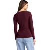 imageJockey Womens Activewear Supersoft Long Sleeve TopBlack Currant