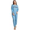 imageJockey Womens Loungewear Unwind Lounge Crew SweatshirtCoastline