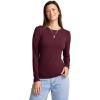 imageJockey Womens Activewear Supersoft Long Sleeve TopBlack Currant