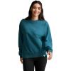 imageJockey Womens Loungewear Unwind Lounge Crew SweatshirtTeal Heather