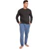 imageJockey Mens Loungewear Cotton Stretch Sleep PantTrue Blue Marina Heather