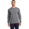 imageJockey Mens Casualwear Legacy Long Sleeve Crew Neck TShirtGrey Heather
