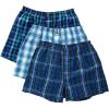 imageJockey Mens Underwear Classics Full Cut 5quot Boxer  3 PackSoft PlaidVarigated PlaidHuge Check