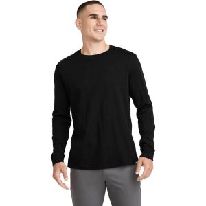 imageJockey Mens Casualwear Legacy Long Sleeve Crew Neck TShirtBlack