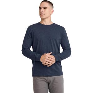 imageJockey Mens Casualwear Legacy Long Sleeve Crew Neck TShirtNocturne Blue