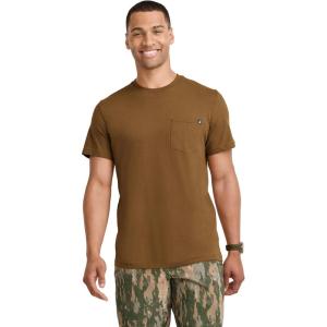 imageJockey Mens Casualwear Legacy Pocket Crew Neck TShirtAcorn