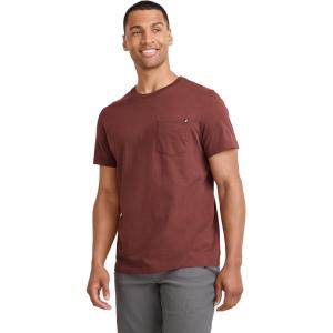 imageJockey Mens Casualwear Legacy Pocket Crew Neck TShirtAutumn Chestnut