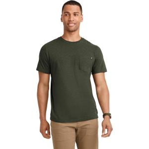 imageJockey Mens Casualwear Legacy Pocket Crew Neck TShirtGreen Heather