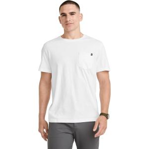 imageJockey Mens Casualwear Legacy Pocket Crew Neck TShirtWhite