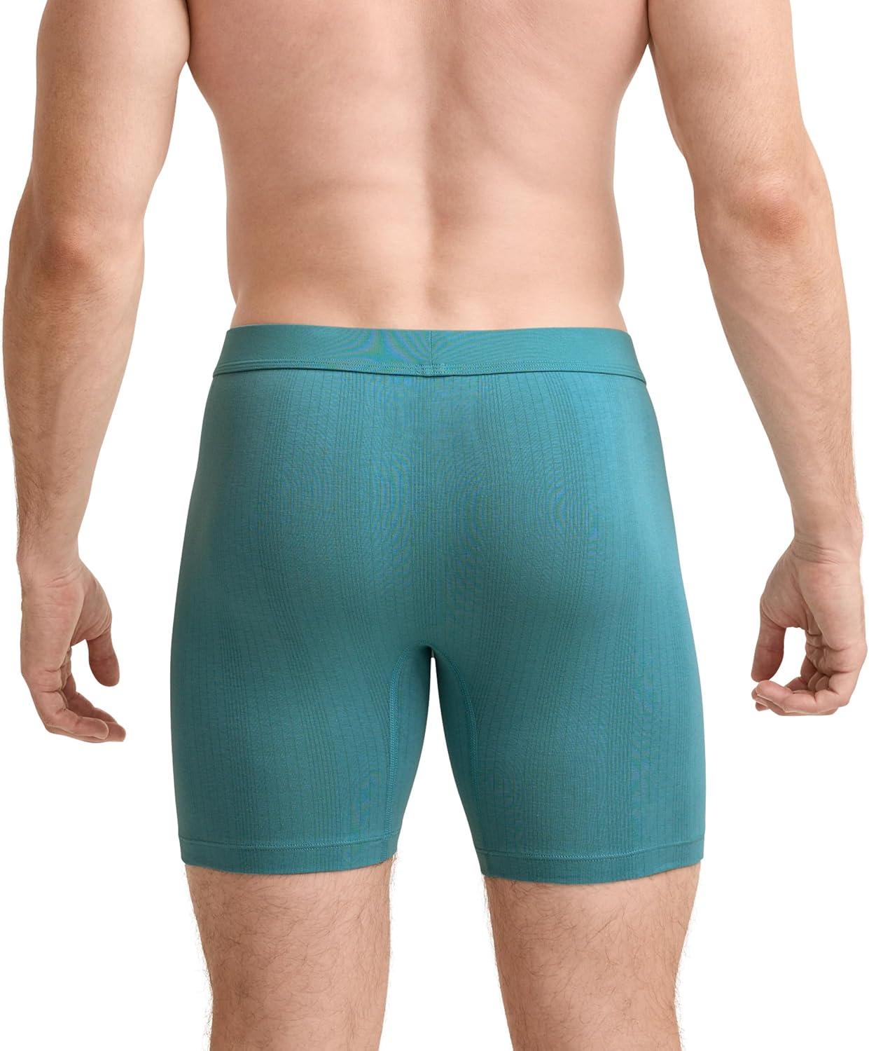 imageJockey Mens Underwear Hypersoft 360 6quot Boxer Brief  3 PackBeach Cove