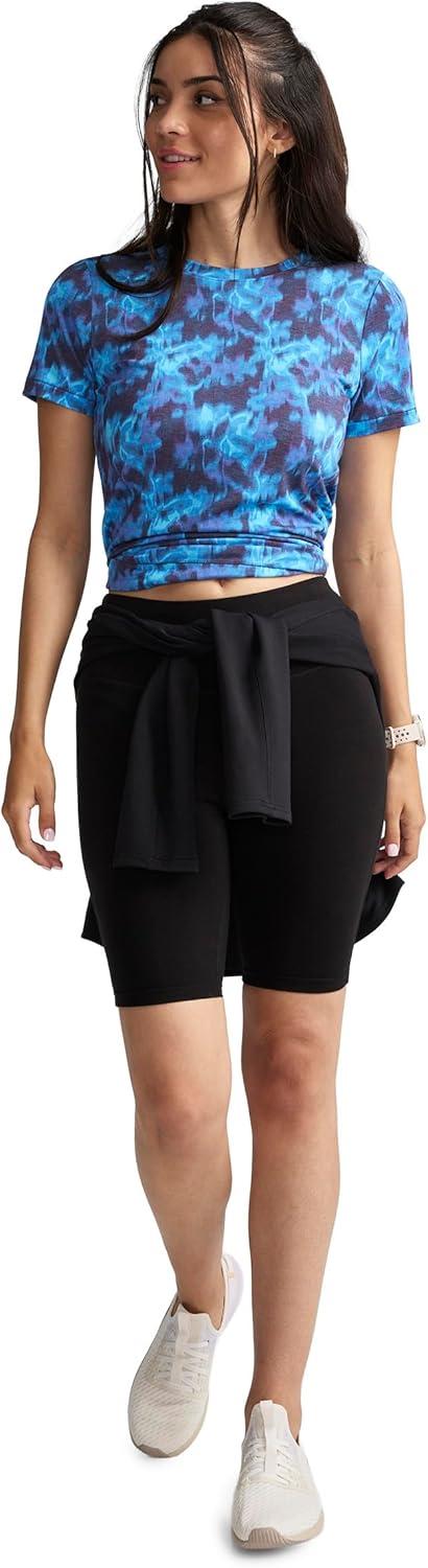 imageJockey Womens Activewear EVERACTIVE Short Sleeve Crew Neck TeeEcho Depths