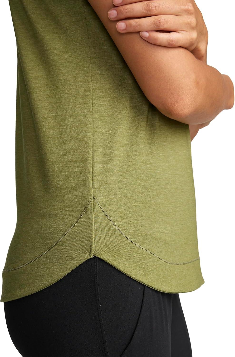 imageJockey Womens Activewear EVERACTIVE Short Sleeve Crew Neck TeeMarsh Heather