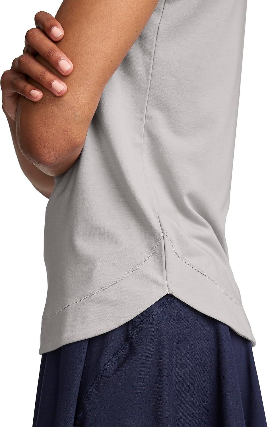 imageJockey Womens Activewear EVERACTIVE Short Sleeve Crew Neck TeeSolid Grey