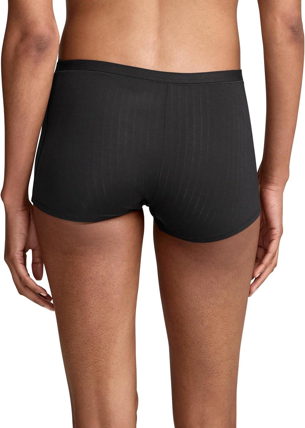 imageJockey Womens Underwear Light ampamp Airy BoyshortBlack Night