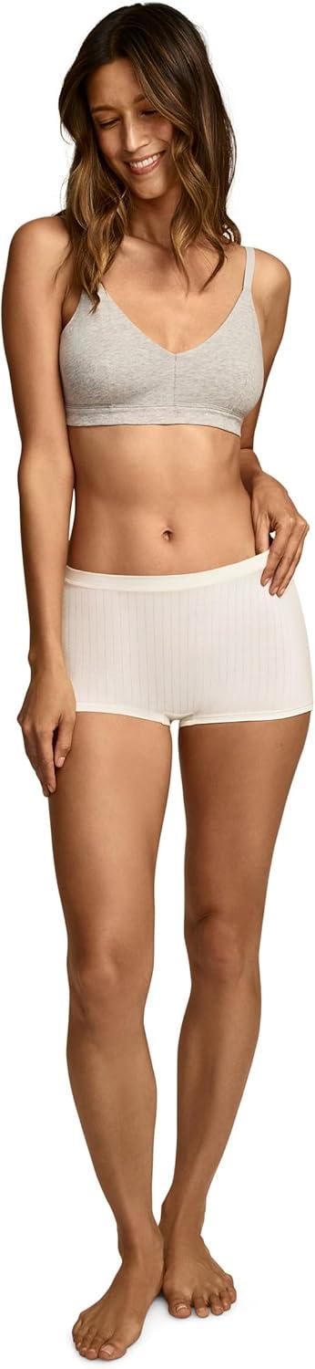 imageJockey Womens Underwear Light ampamp Airy BoyshortBone