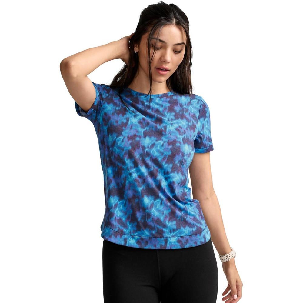 imageJockey Womens Activewear EVERACTIVE Short Sleeve Crew Neck TeeEcho Depths