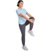 imageJockey Womens Activewear EVERACTIVE Short Sleeve Crew Neck TeeEcho Blue Heather