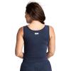 imageJockey Womens Loungewear Cotton Stretch Ruched TankBlue Heather