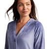 imageJockey Womens Sleepwear Velour Button Top and Wide Leg Pant Sleep SetHydrangea