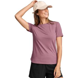 imageJockey Womens Activewear EVERACTIVE Short Sleeve Crew Neck TeePurple Haze