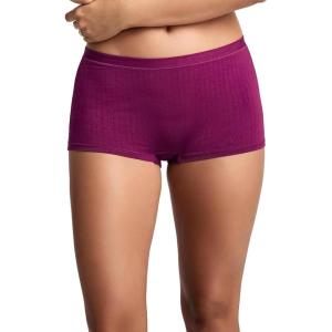 imageJockey Womens Underwear Light ampamp Airy BoyshortDeep Plum