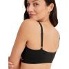 imageJockey Womens Bra Organic Cotton Stretch Triangle BraletteBlack Night