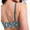 imageJockey Womens Bra Organic Cotton Stretch Triangle BraletteFrayed Teal Floral