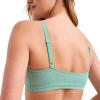 imageJockey Womens Bra Organic Cotton Stretch Triangle BraletteOpulent Jade Heather