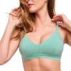 imageJockey Womens Bra Organic Cotton Stretch Triangle BraletteOpulent Jade Heather