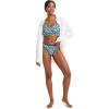 imageJockey Womens Underwear Organic Cotton Stretch Logo Thong  3 PackCoastline Mix
