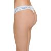 imageJockey Womens Underwear Organic Cotton Stretch Logo Thong  3 PackGrey HeatherInk WellDitsy Blue Floral