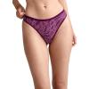 imageJockey Womens Underwear Organic Cotton Stretch Logo Thong  3 PackLilac Cascade